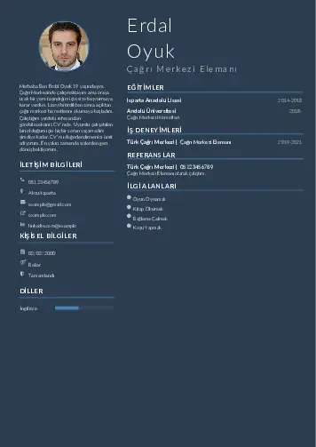 Çağrı Merkezi cv indir